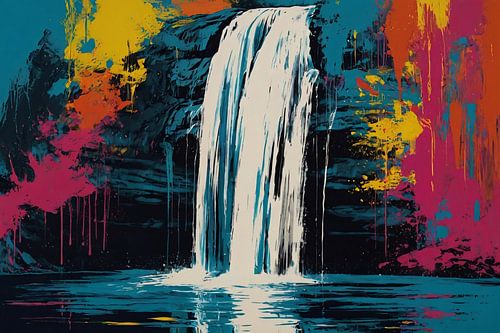 Waterval Andy Warhol stijl