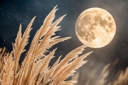 Clair de lune sur les herbes - Rêve