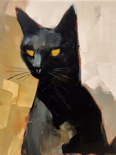 Black Cat Style Abstract