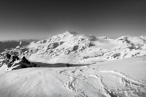 Langenferner in het gletsjergebied rond de Monte Cevedale, Zuid-Tirol