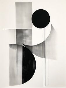 Abstrait noir et blanc