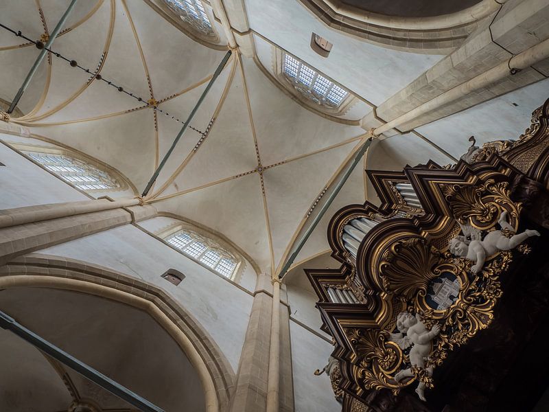 Plafondgewelf Bovenkerk Kampen van Gerrit Veldman