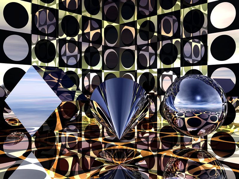 Cube Cone Sphere by Hugh Fathers