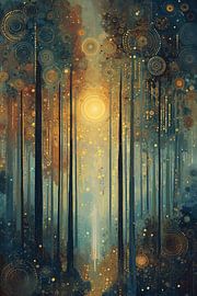 Forest landscape in the style of Klimt no. 3 by Studio BB