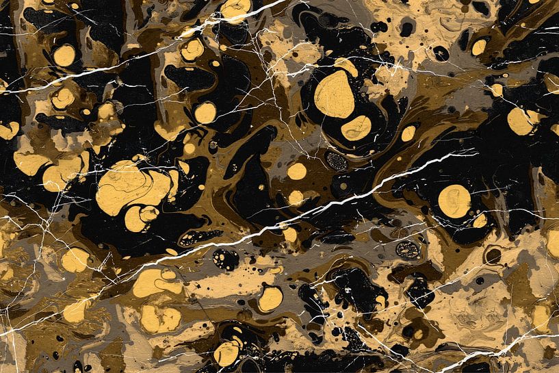 Ebru Marmor - abstract trompe l&#039;oeil van Wolfsee