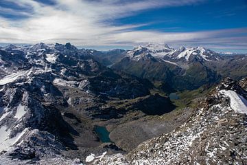 Skyline berglandschap in Zwitserland Mont Fort van Alida Stam-Honders