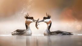 Blühende Wasservögel von Karina Brouwer