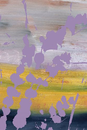 Bladeren. Moderne abstracte botanische kunst in heldere pastelkleuren nr. 10