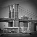 Manhattan | Brooklyn Bridge b/w von Melanie Viola Miniaturansicht