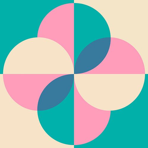 Scandinavische Retro Abstractie