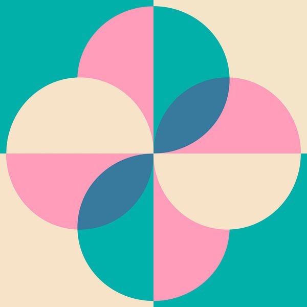 Scandinavian retro abstraction by Mad Dog Art
