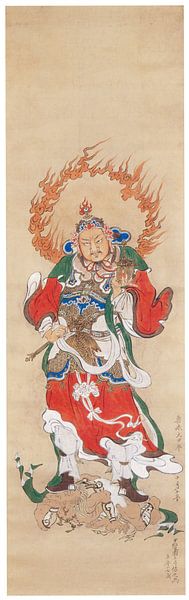 Kawanabe Kyōsai - Jongensdag Streamer en Banner met Demon Fighter Shōki van Peter Balan