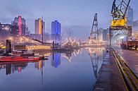 Mist on the Leuvehaven by Frans Blok - photos, art and other wall decoration thumbnail