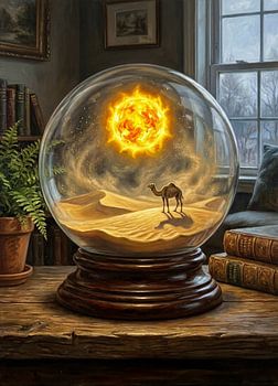 Desert in a Snow Globe — Oasis Trapped