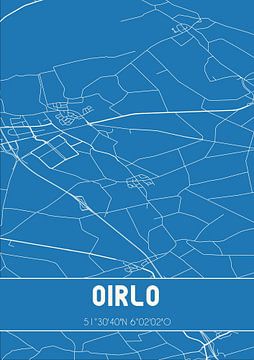 Blaupause | Karte | Oirlo (Limburg) von Rezona