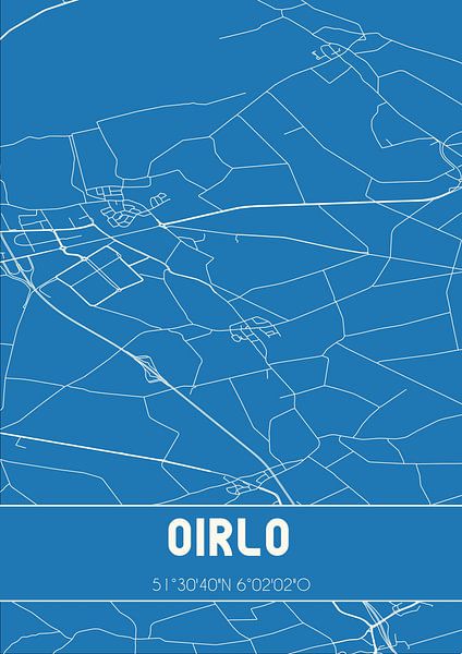 Blueprint | Map | Oirlo (Limburg) by Prints of Place