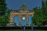 La pleine lune dans le parc du Jubilé par Jim De Sitter Aperçu