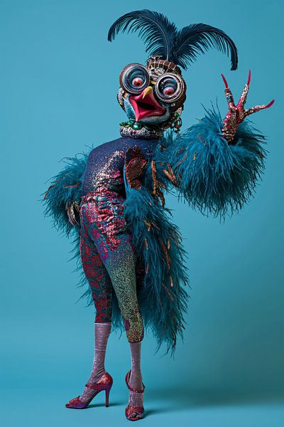 Flamboyant poultry 3 (of3) by Bernardine de Laat