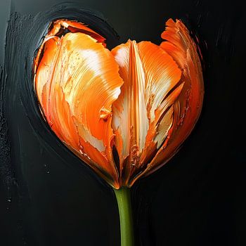 Abstrakt modern expressives Herz
