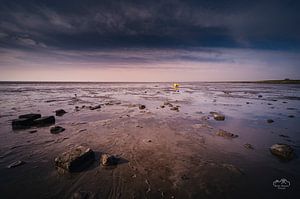 Les vasières à marée basse, Ameland sur Martien Hoogebeen Fotografie