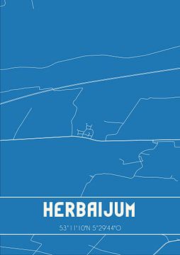 Blueprint | Carte | Herbaijum (Fryslan) sur Rezona