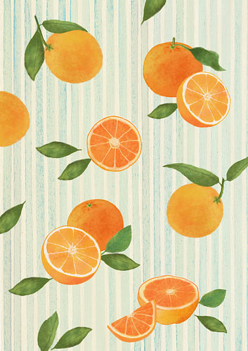 Südländische Zitruswelt – Orangen (Ohne Text)