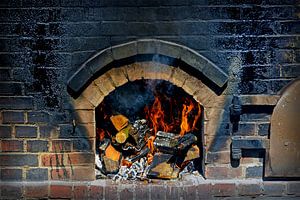 Vuur in de oven