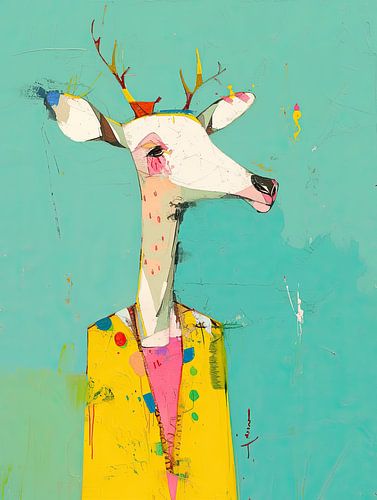 Bunte Hirsche | Der Monarch der bunten Träume