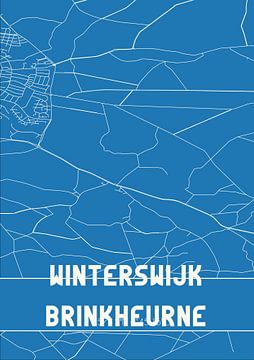 Blauwdruk | Landkaart | Winterswijk Brinkheurne (Gelderland) van Rezona