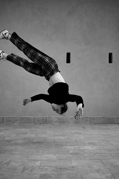 The Flying Daughter Concentration BNW by Martijn Jebbink Photography