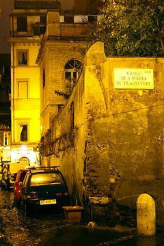 Rome Trastevere by night van rene marcel originals