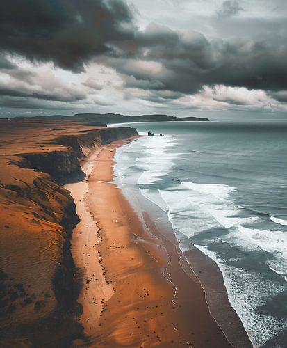 Coastal landscape from above