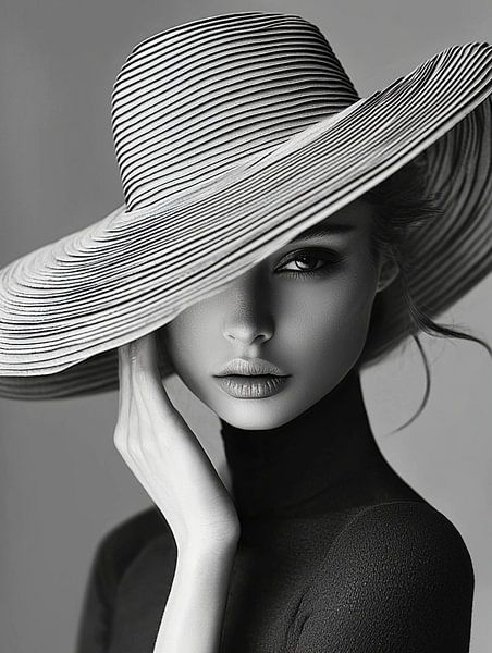 Elegante Dame einfarbig von PixelPrestige