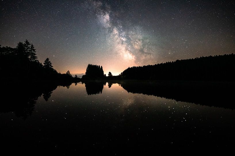 Milky Way in the Allgäu above the Eschacher pond by Leo Schindzielorz