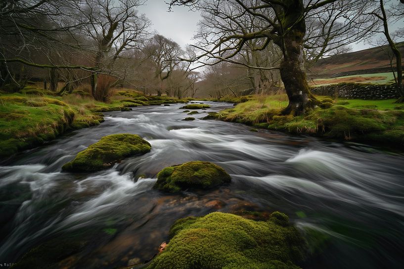 Wandern im Wald von fernlichtsicht