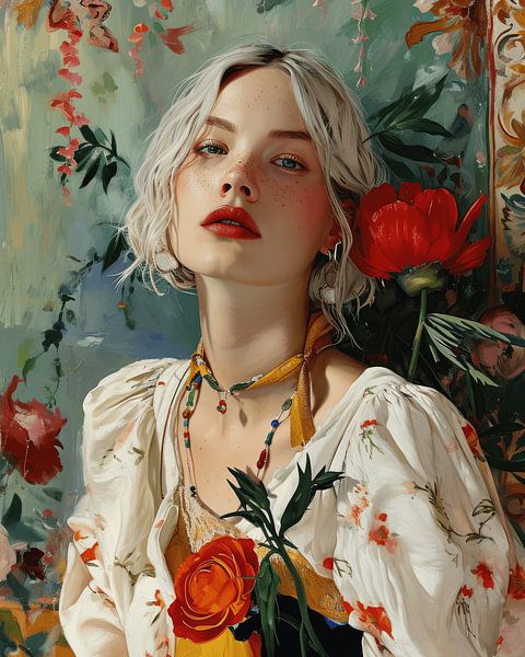&quot;Rosa&quot;, colourful digital illustration. by Carla Van Iersel