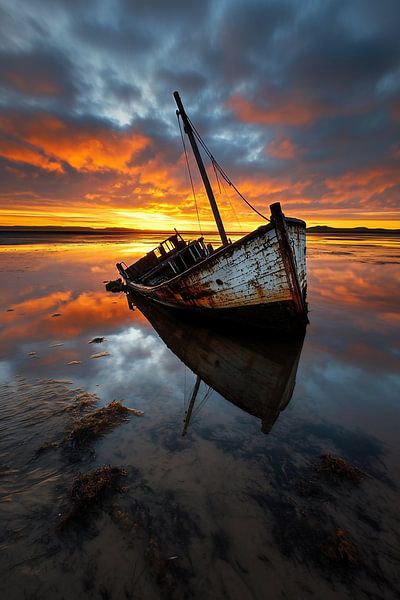 Stilte in ruïnes van fernlichtsicht