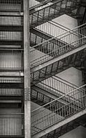 trappen fotoposter of  wanddecoratie abstract