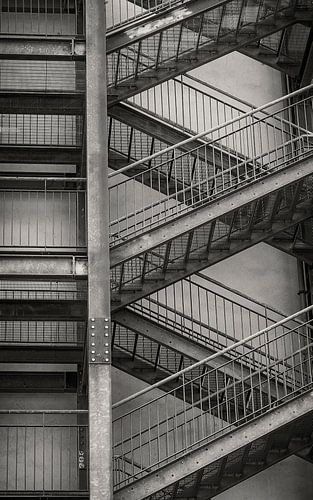 Treppe von einer kleinen Wohnung in Italien. 