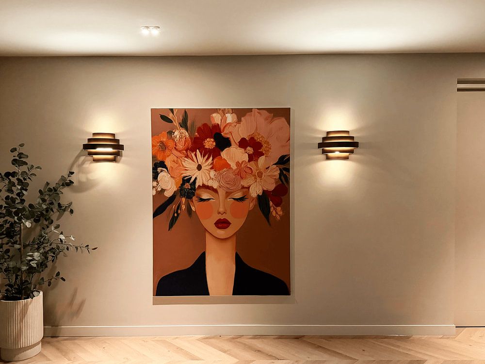 Modern portrait "Flower Power"  by Studio Allee 