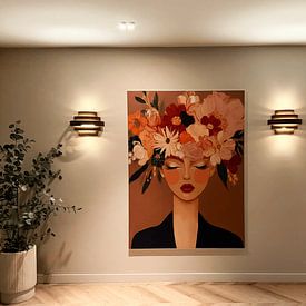 Photo de nos clients: Portrait moderne "Flower Power&quot ; par Studio Allee, sur ArtFrame