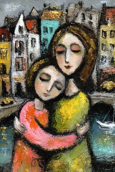 Warmth of Friendship by Abstract Painting
