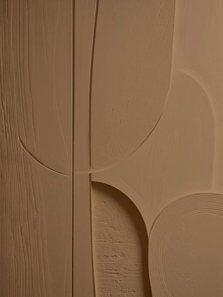 Minimalistische 3D-Kunst - Karamell von STUDIO MINIMAL ART