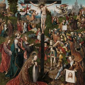 La crucifixion, Jacob Cornelisz. van Oostsanen sur De Canon