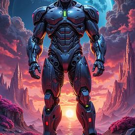 NEOTYRX - A humanoid robot on an alien planet by INFERAURUM