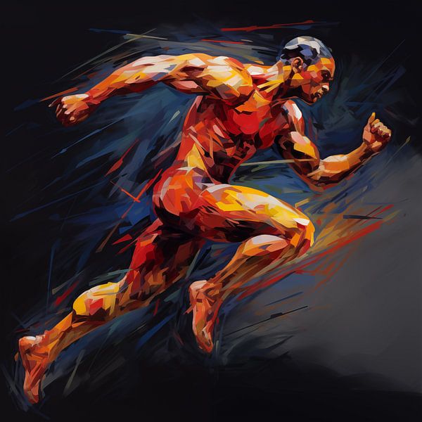 Fiery Sprint by Color Square