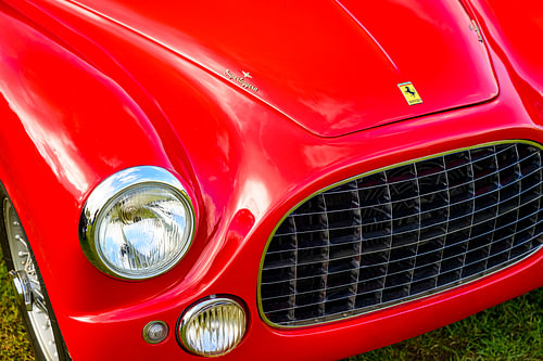 Ferrari 212 Inter Touring Berlinetta klassieke jaren vijftig GT auto detail