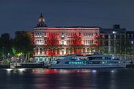 Het Wereldmuseum Rotterdam in Rotterdam in de nacht van MS Fotografie | Marc van der Stelt thumbnail