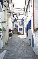 cadaques , blaue Straße
