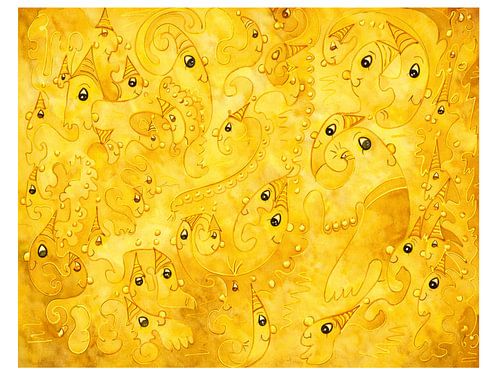 La danse des êtres de lumière – Jaune-Or